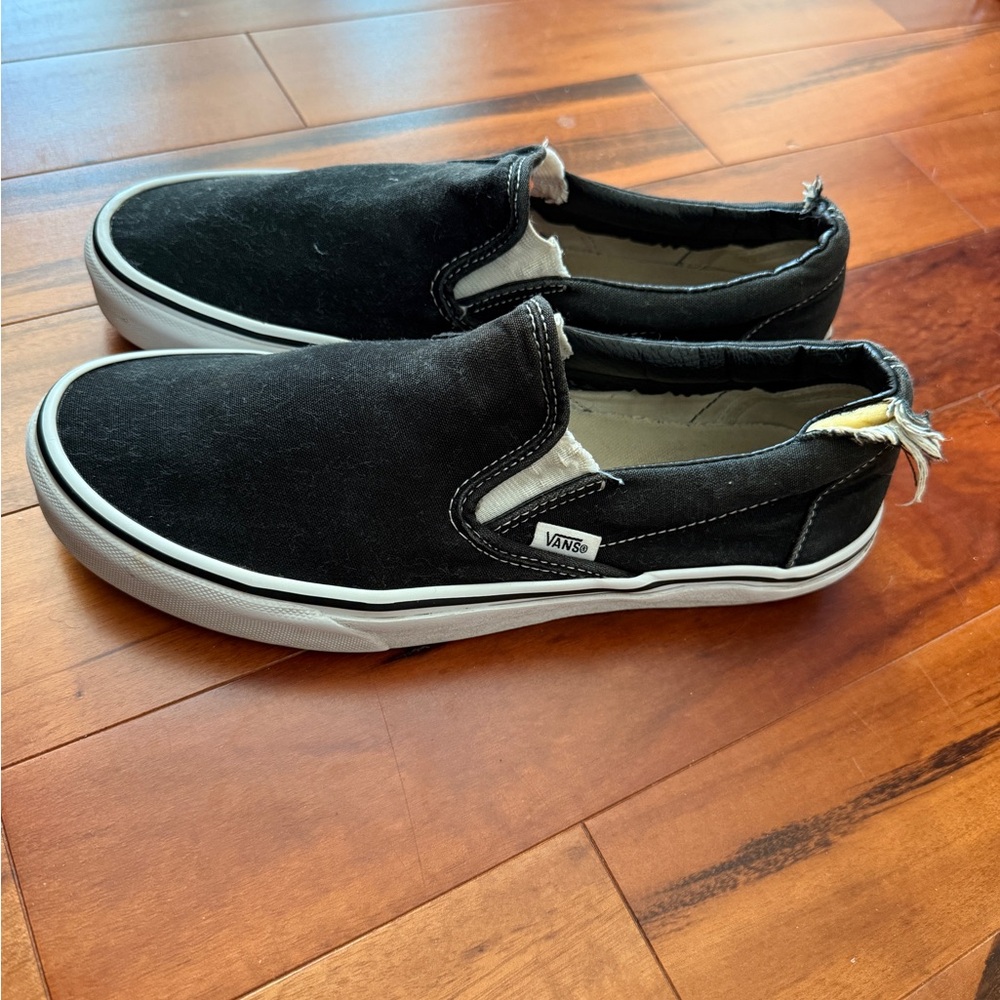 Black Slip On Vans
